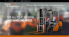 Desktop Screenshot of premierliftequipment.com