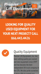 Mobile Screenshot of premierliftequipment.com